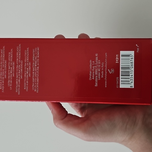 NWT Christian Louboutin Rouge Louboutin Velvet Matte Lipstick with Red Box - Picture 11 of 12